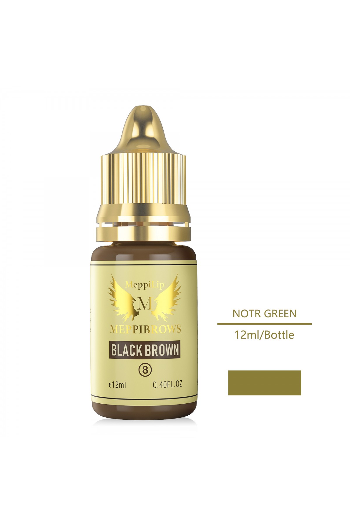 MeppiBrows Pigment Black Brown 8 Numara